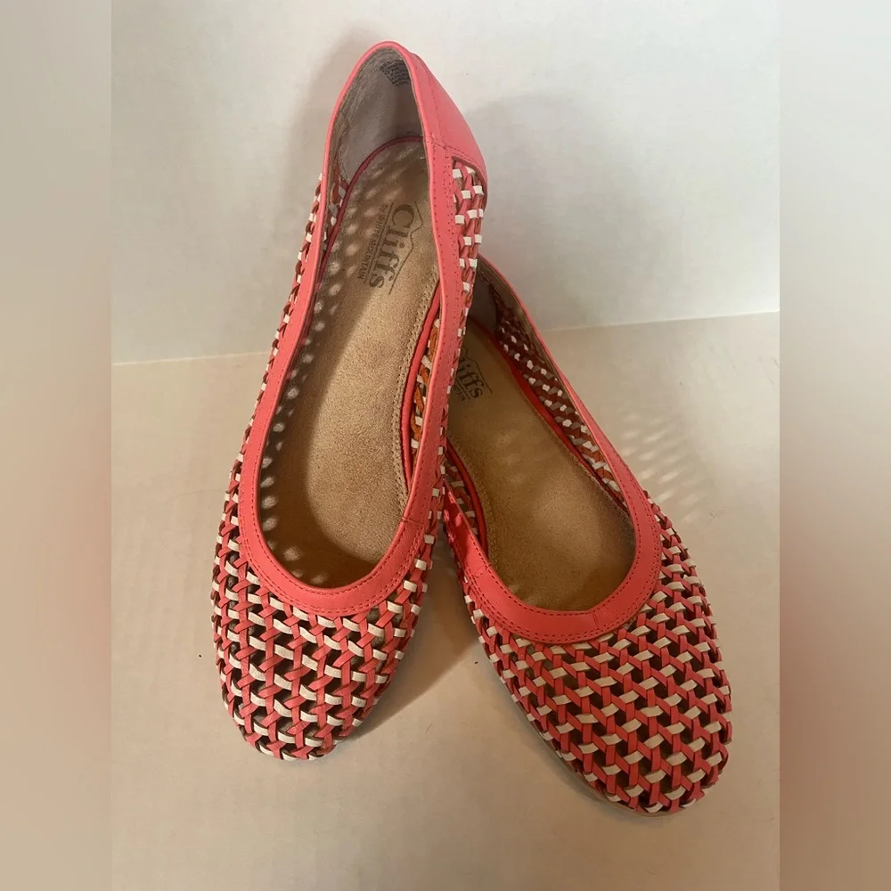 Cliffs by White Mountain Faylie Woven Ballet Flats SZ 9